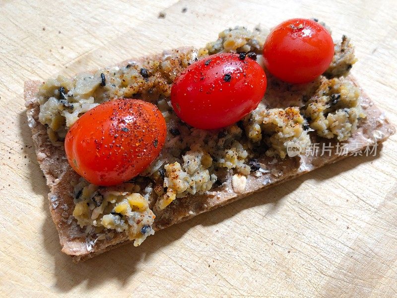 健康素食鹰嘴豆泥饼干