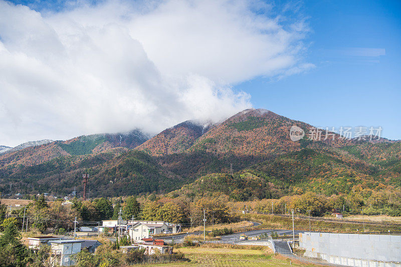 日本京都周边的乡村。