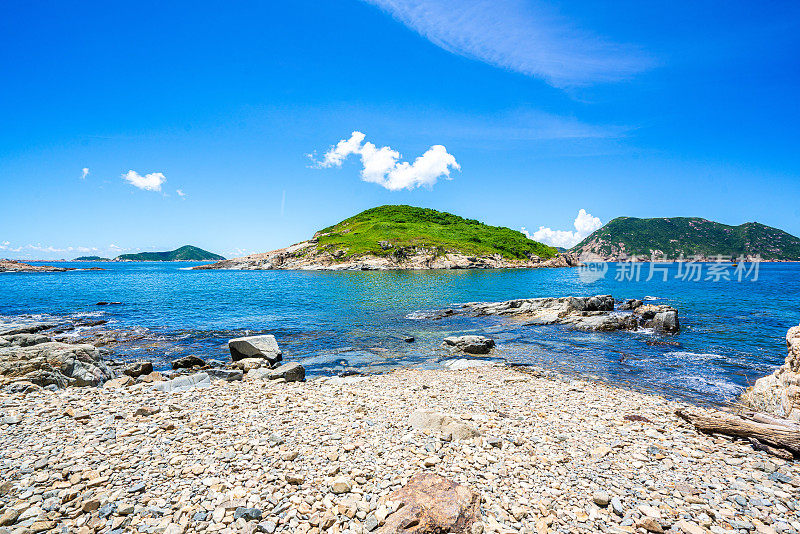 香港鹤咀地区的海景