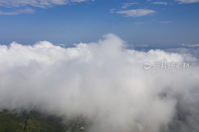 平流层上方的云海