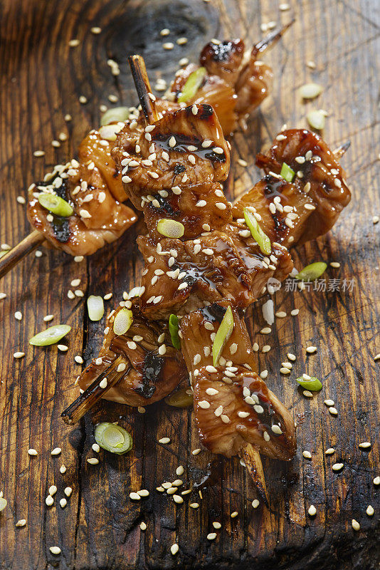 菠萝烤鸡串