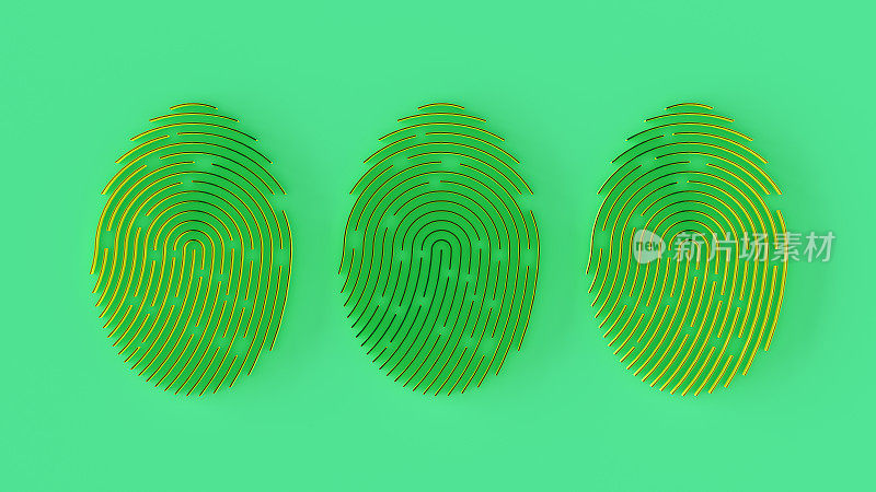 指纹安全防火墙数字身份密码的概念