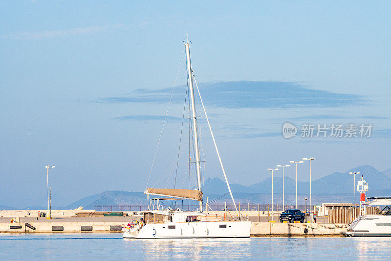 希腊克里特岛Rethymnon镇的游艇