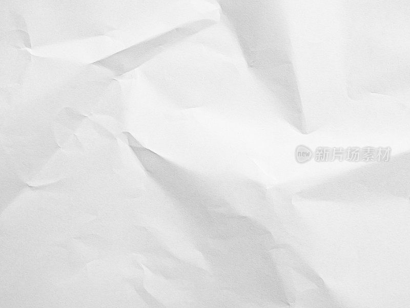 纸白色皱巴巴的背景旧的复古信灰色皱纸脏折痕页设计信撕破羊皮纸工艺垃圾牛皮纸图案粗糙帆布棕色页老化纹理模拟纸板。