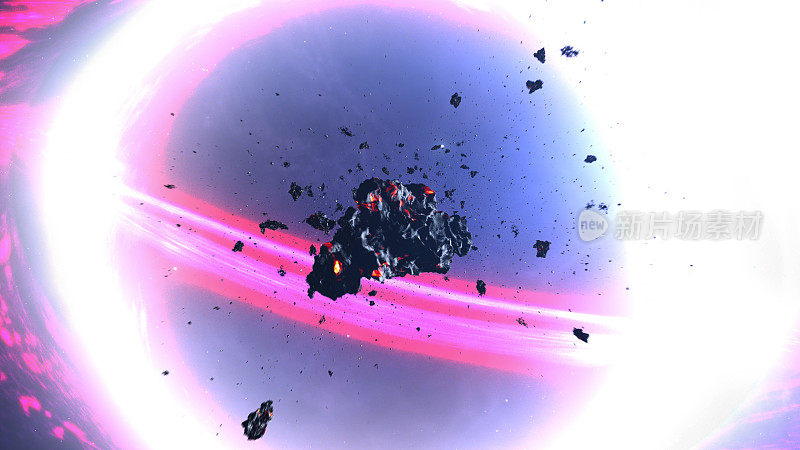 超大质量黑洞吸收恒星和小行星