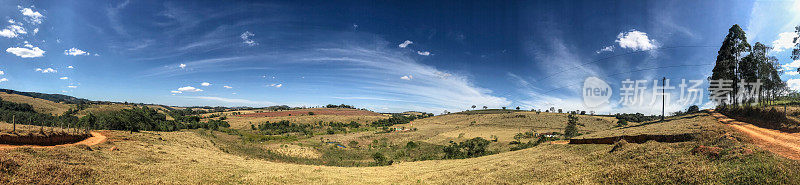巴西米纳斯吉拉斯州的乡村景观