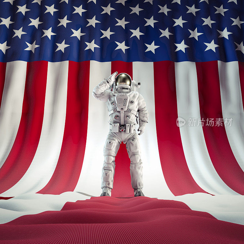 美国英雄的宇航员