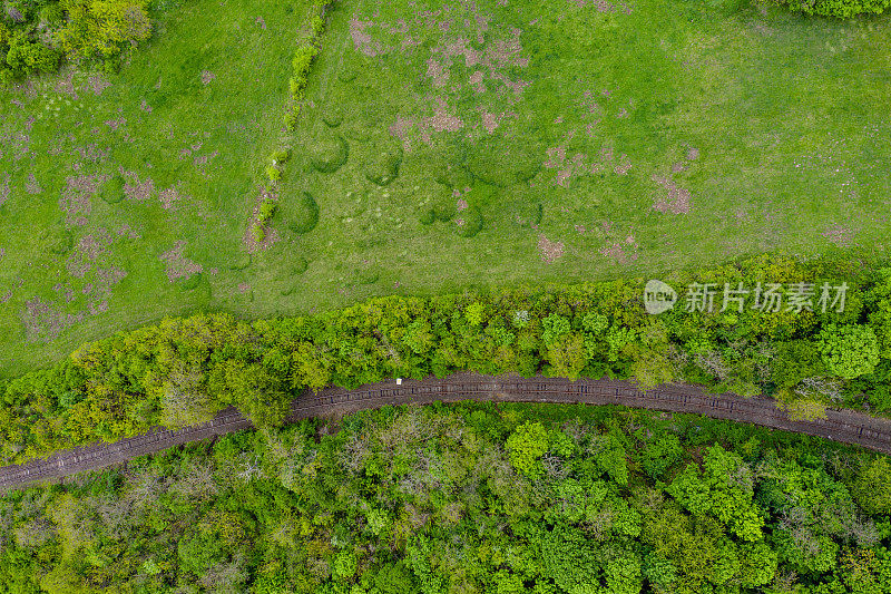 铁路鸟瞰图