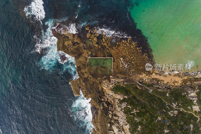 卷曲海滩海洋游泳池，悉尼澳大利亚航空