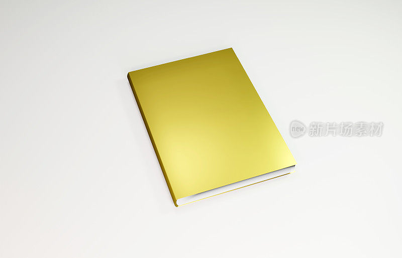 3D金色书封面模板。