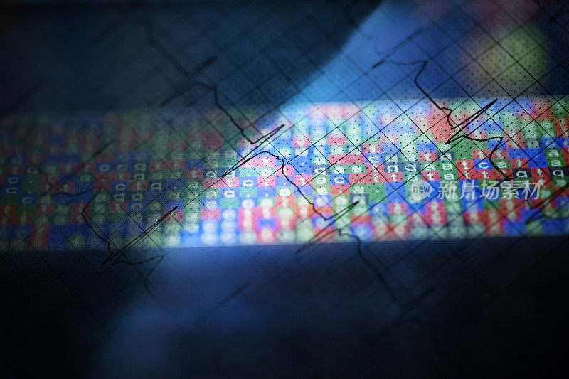 心脏心电图在纸上和屏幕上的DNA编码照明