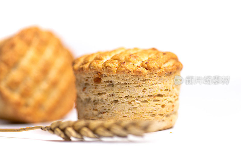 酥皮百吉饼或小面包
