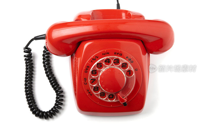 复古的红色电话