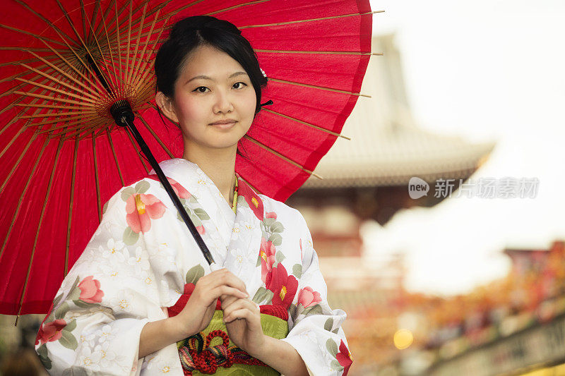 在东京的日本女人