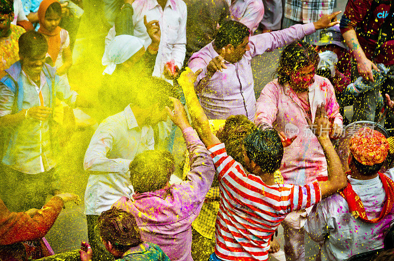 胡里节派对人群，印度