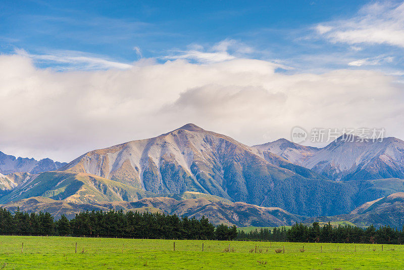 新西兰南岛的壮观景色