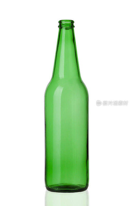 绿色空啤酒瓶