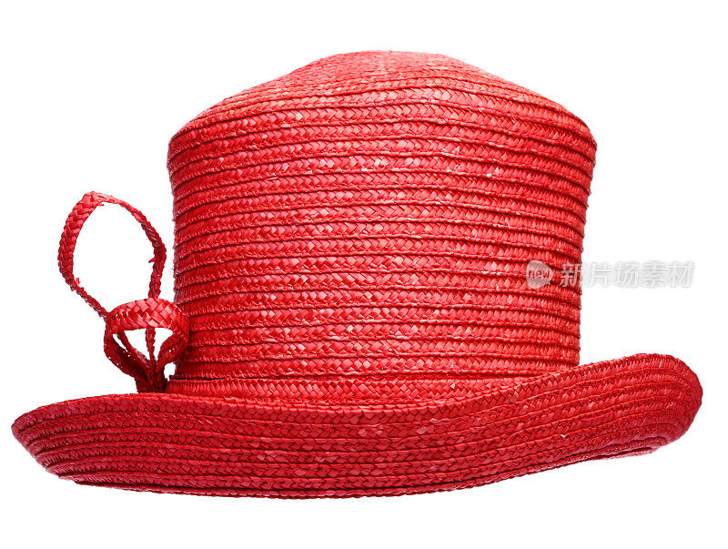 红色的草帽