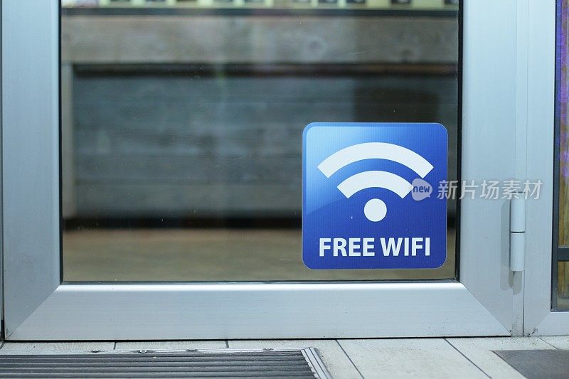 门上的Wifi标志