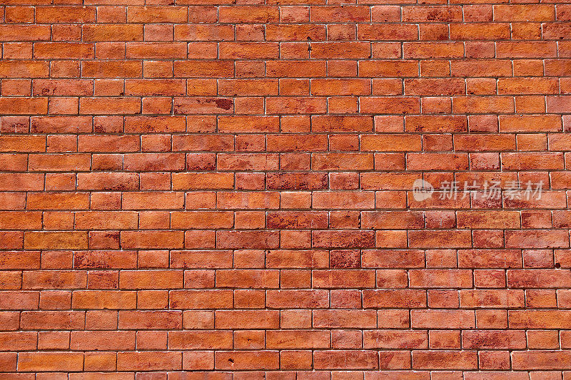 橙色的砖墙