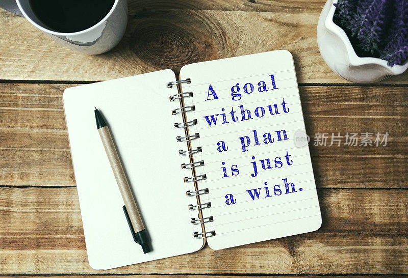 人生励志名言——没有计划的目标只是一个愿望。