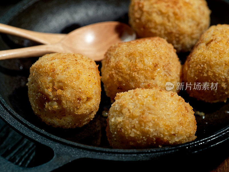 自制素食兰西尼(意式调味饭球)