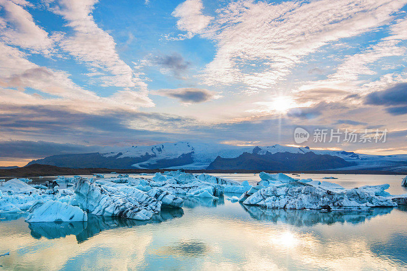 冰川湖jokulsarlon