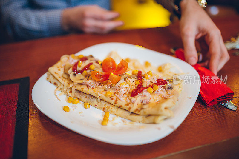 美味煎饼盘