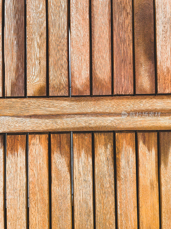 有凹槽作为纹理或背景的木材。