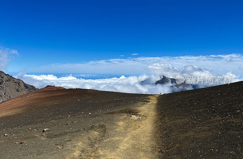 夏威夷毛伊岛的哈雷阿卡拉火山口