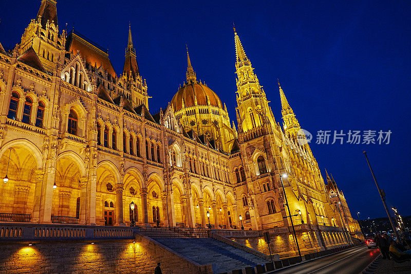 匈牙利议会夜景