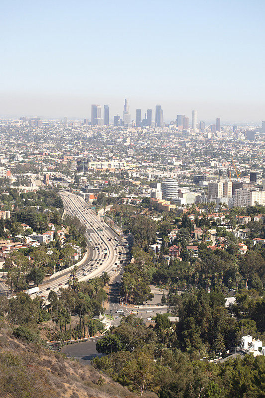 洛杉矶市中心，101高速公路