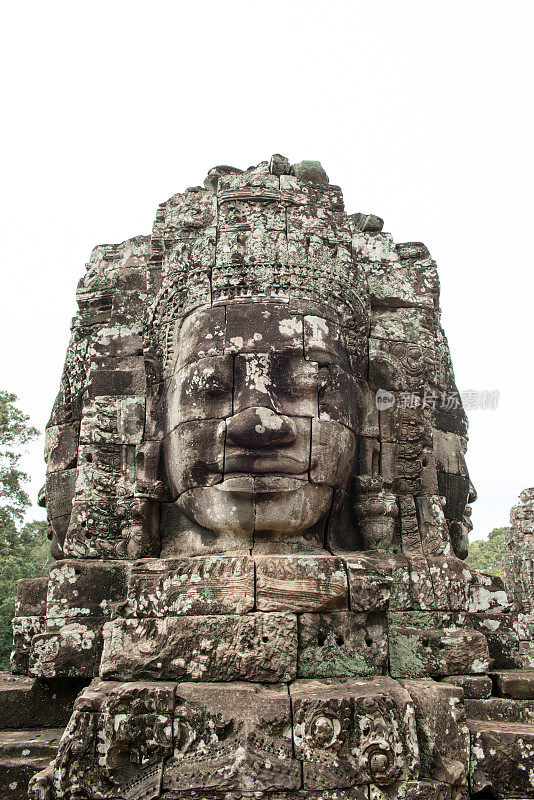 吴哥窟巴戎寺的巨大面孔