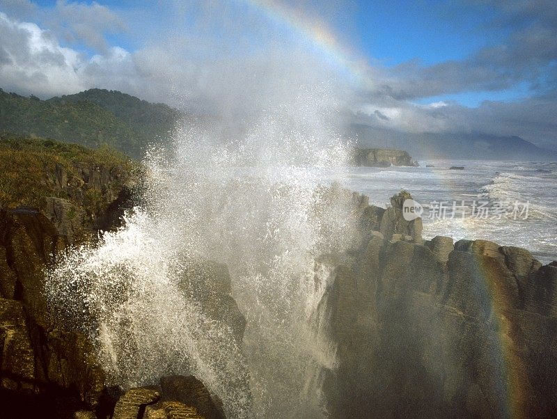 煎饼岩，普纳凯基，西海岸，新西兰