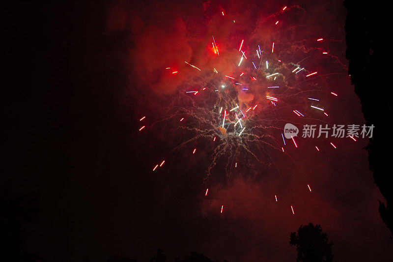 7月4日的烟花庆典，圣诞节和新年