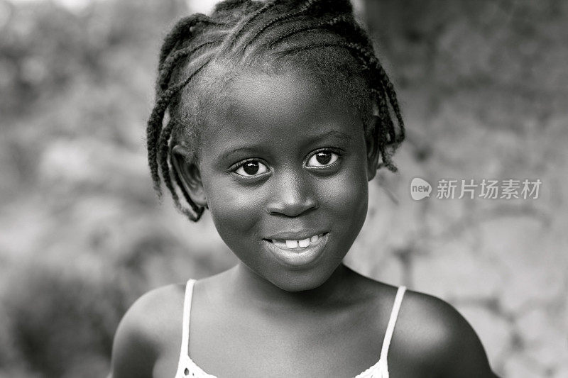 可爱的非洲女孩