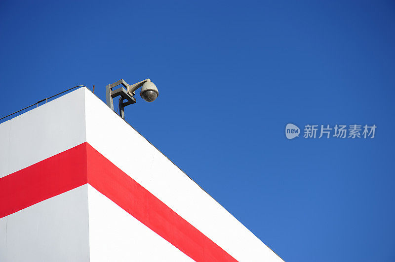 监控摄像头-安全系统-工业控制和保护概念