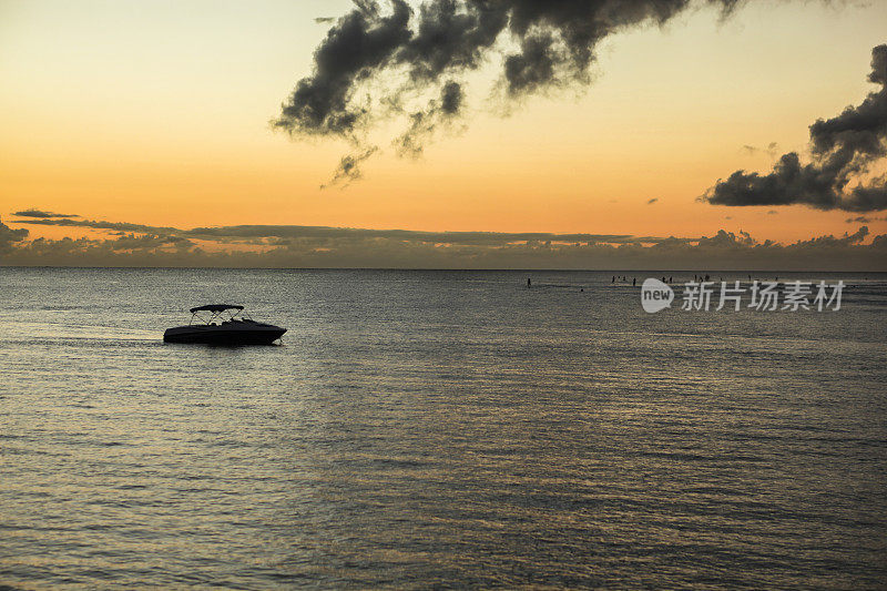 哈纳莱湾日落，考艾岛