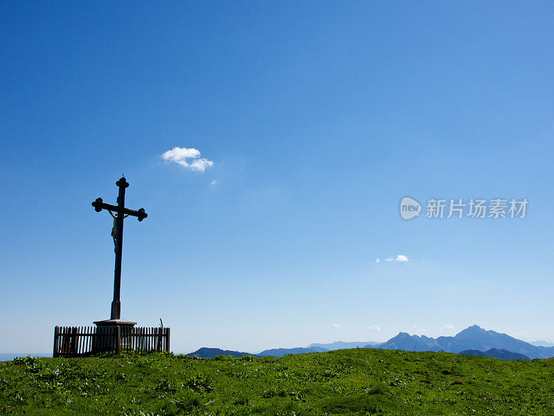 阿尔卑斯山的山顶