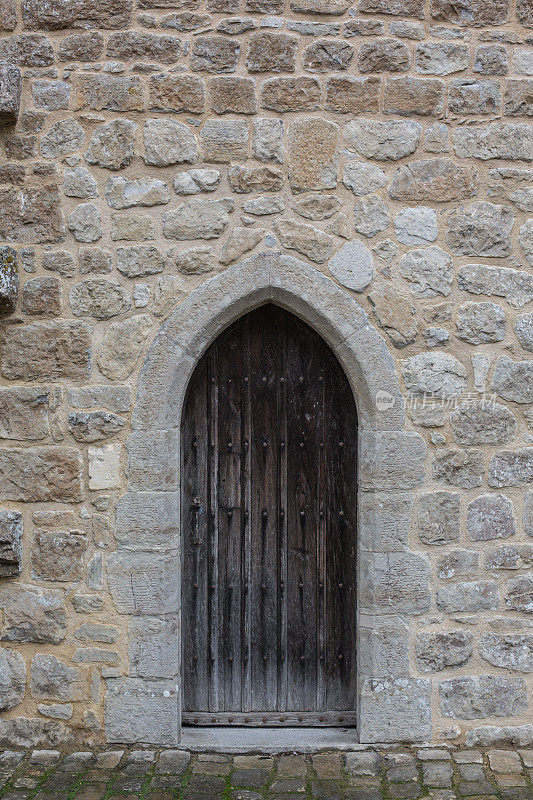 中世纪的木门