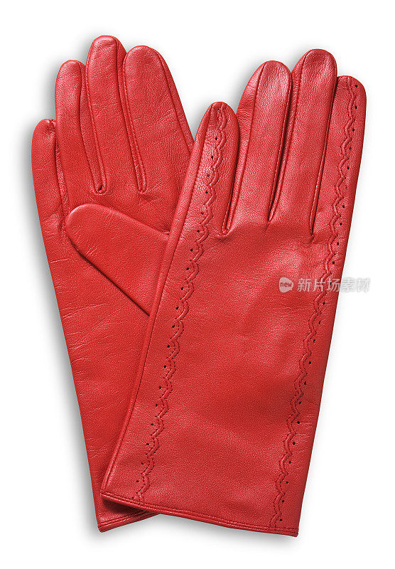 红色的皮手套