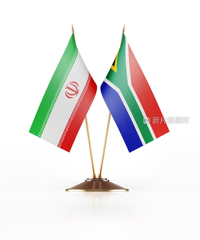 伊朗和南非的微型国旗