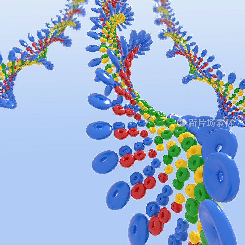 球的DNA分子。