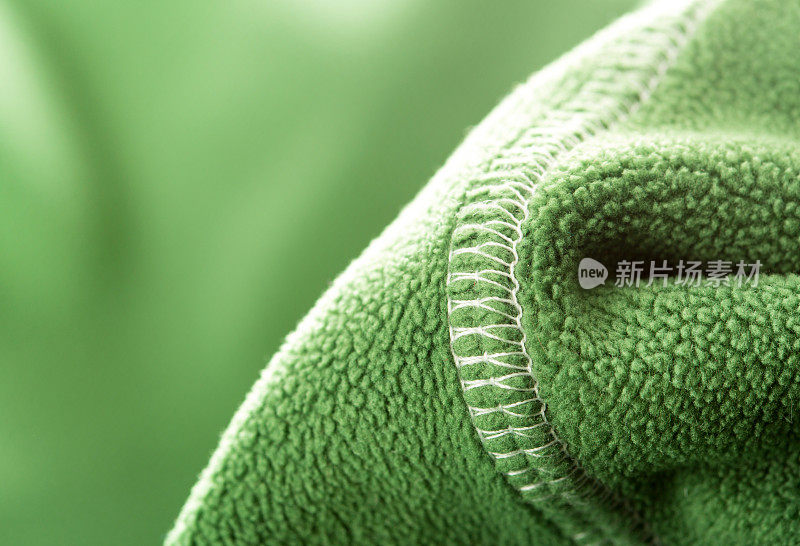绿色柔软的合成绒