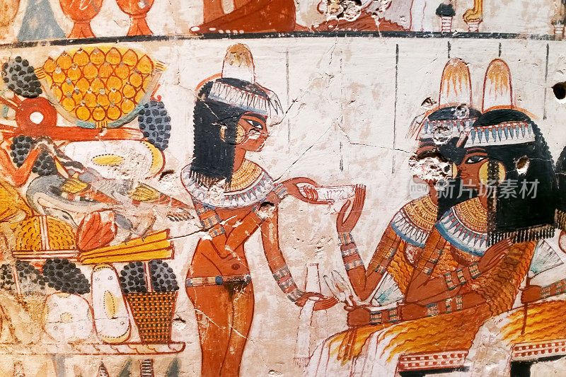 古埃及插图和象形文字的副本