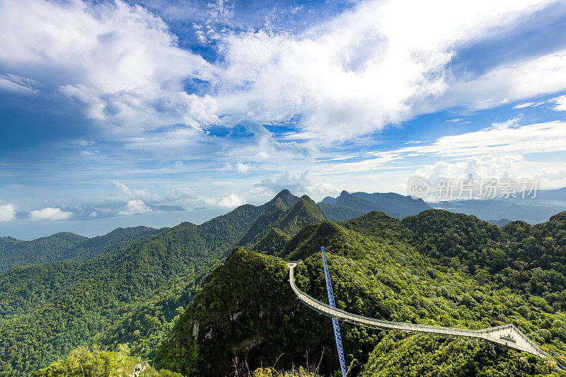 风景兰卡威天空桥，兰卡威岛，马来西亚