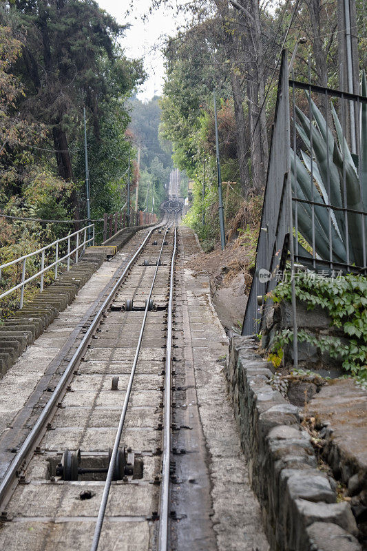 智利圣地亚哥的索道铁路