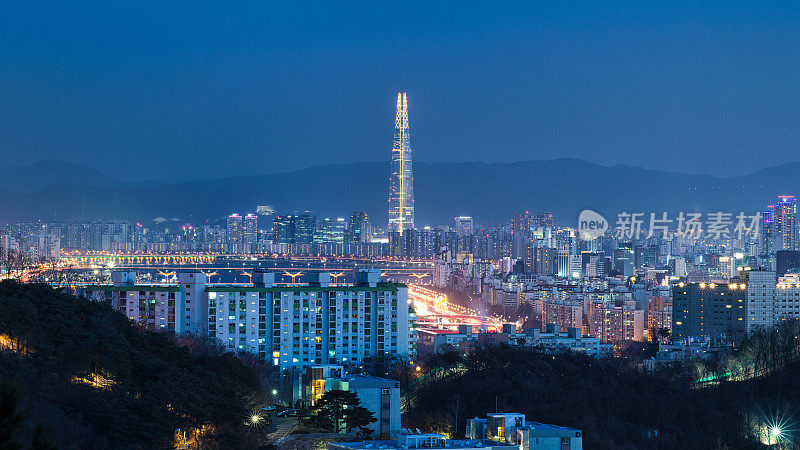 首尔的夜景