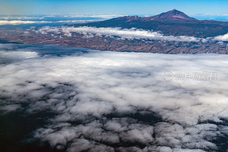 特内里费岛和泰德火山鸟瞰图，西班牙