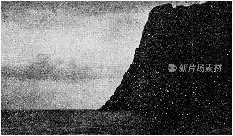 古色古香的黑白照片环游世界:北角，挪威